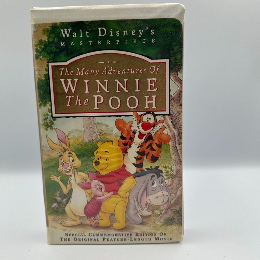 The Many Adventures Of Winnie The Pooh VHS 1996 Commemorative Edition Disney